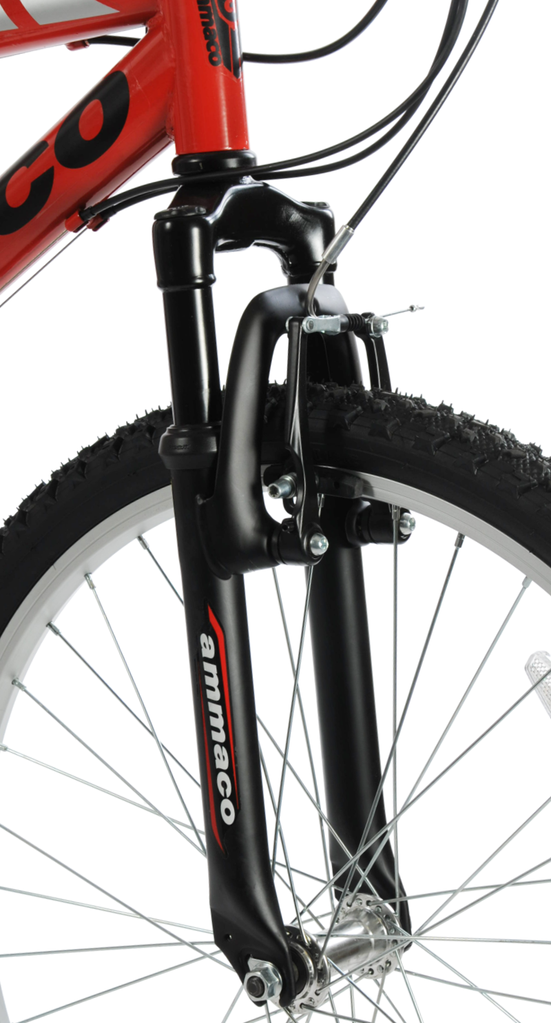 Ammaco Evade 24 inch Wheel Mountain Bike Red-4